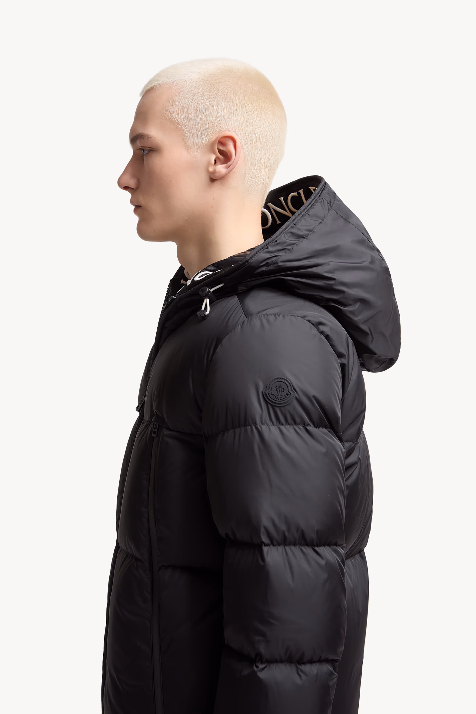 Montcla Hooded Short Down Jacket Men Black Moncler 4